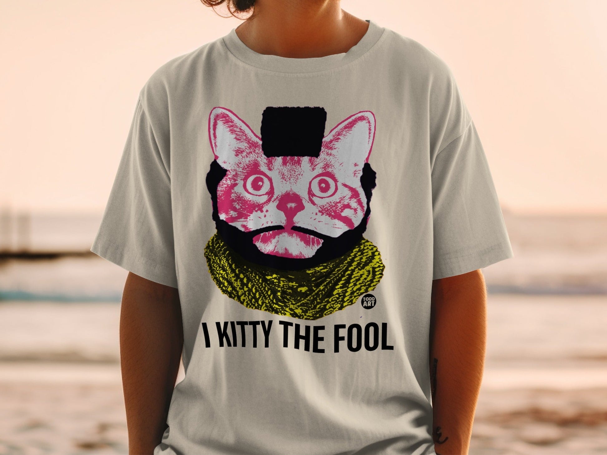 I Kitty The Fool Cat Graphic Print T-shirt