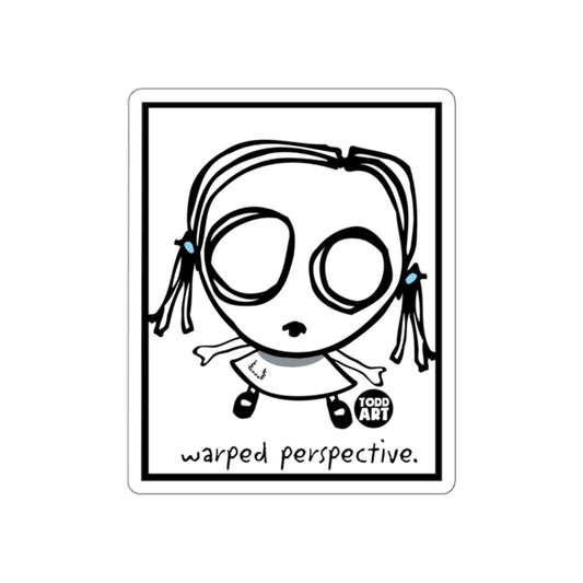Warped Perspective Todd Art Unique Cartoon Sticker