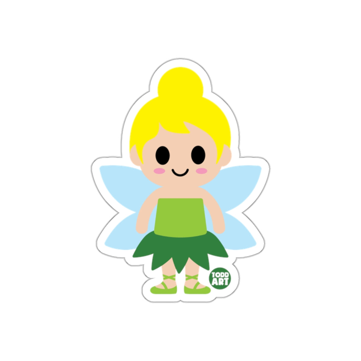 Adorable Fairy Character Todd Art Design Sticker
