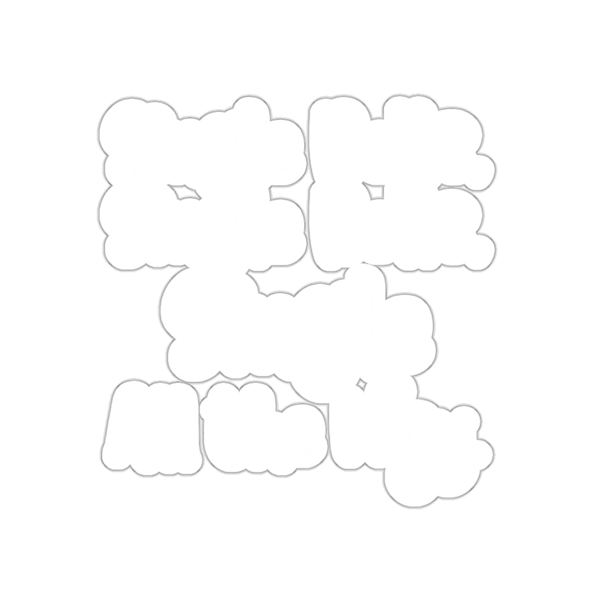 Stickie Be Kind Smile More Love Always Die Cut Sticker