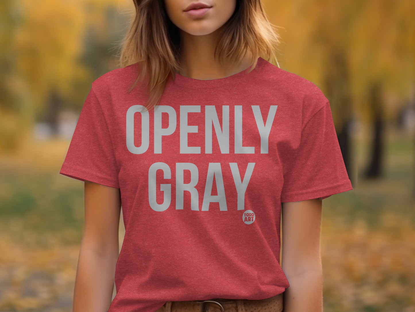 Openly Gray T-Shirt with Todd Art Design