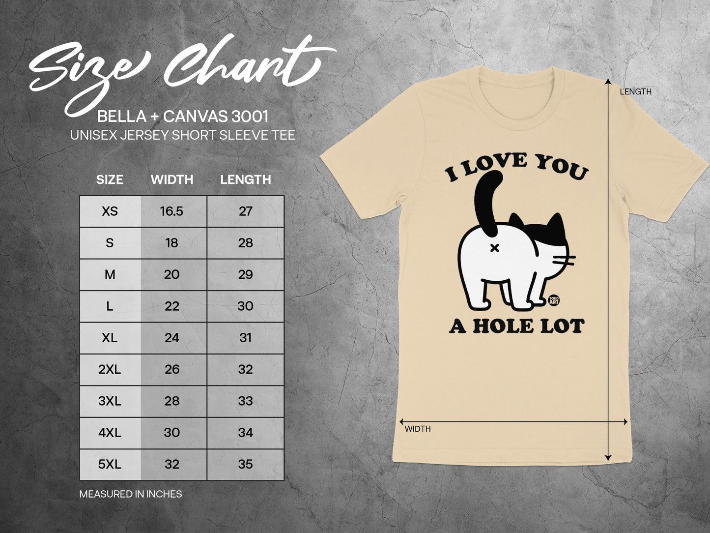 I Love You A Hole Lot Graphic Tee Unisex Short Sleeve