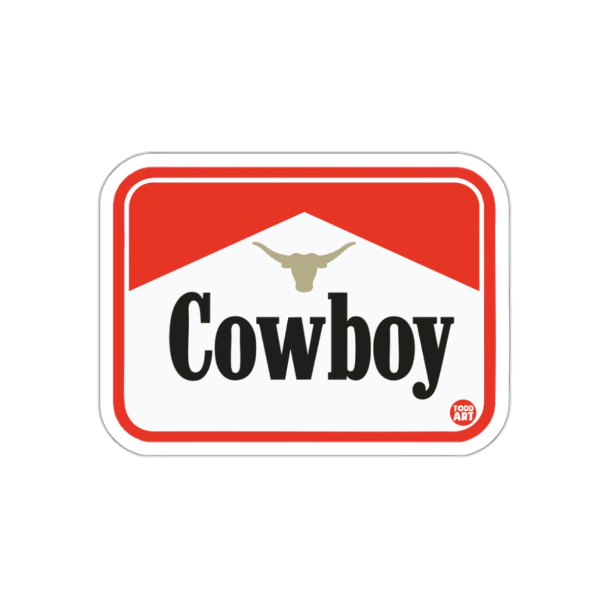 Cowboy Longhorn Western-themed sign product