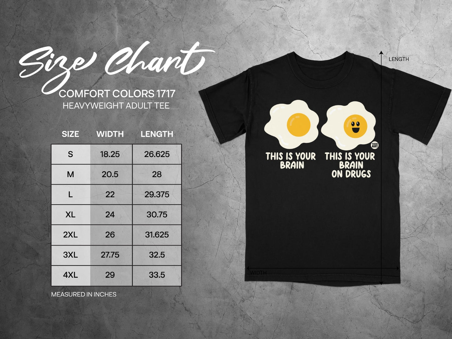 This Is Your Brain On Drugs Heavyweight Adult Tee