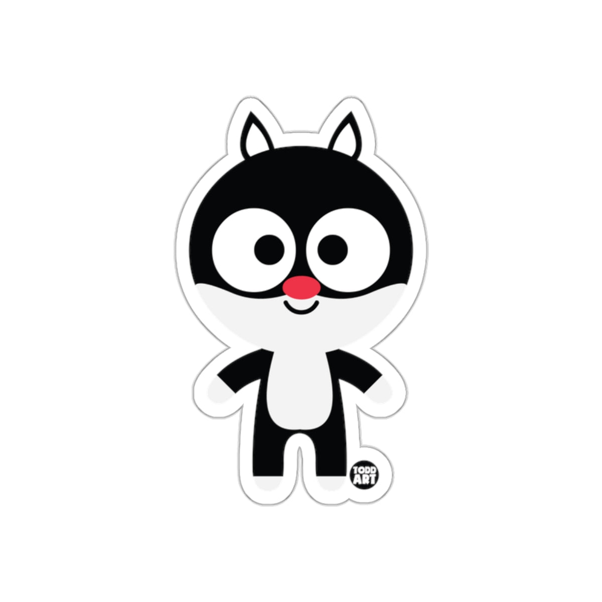 Cute Cartoon Animal Character Sticker Decor