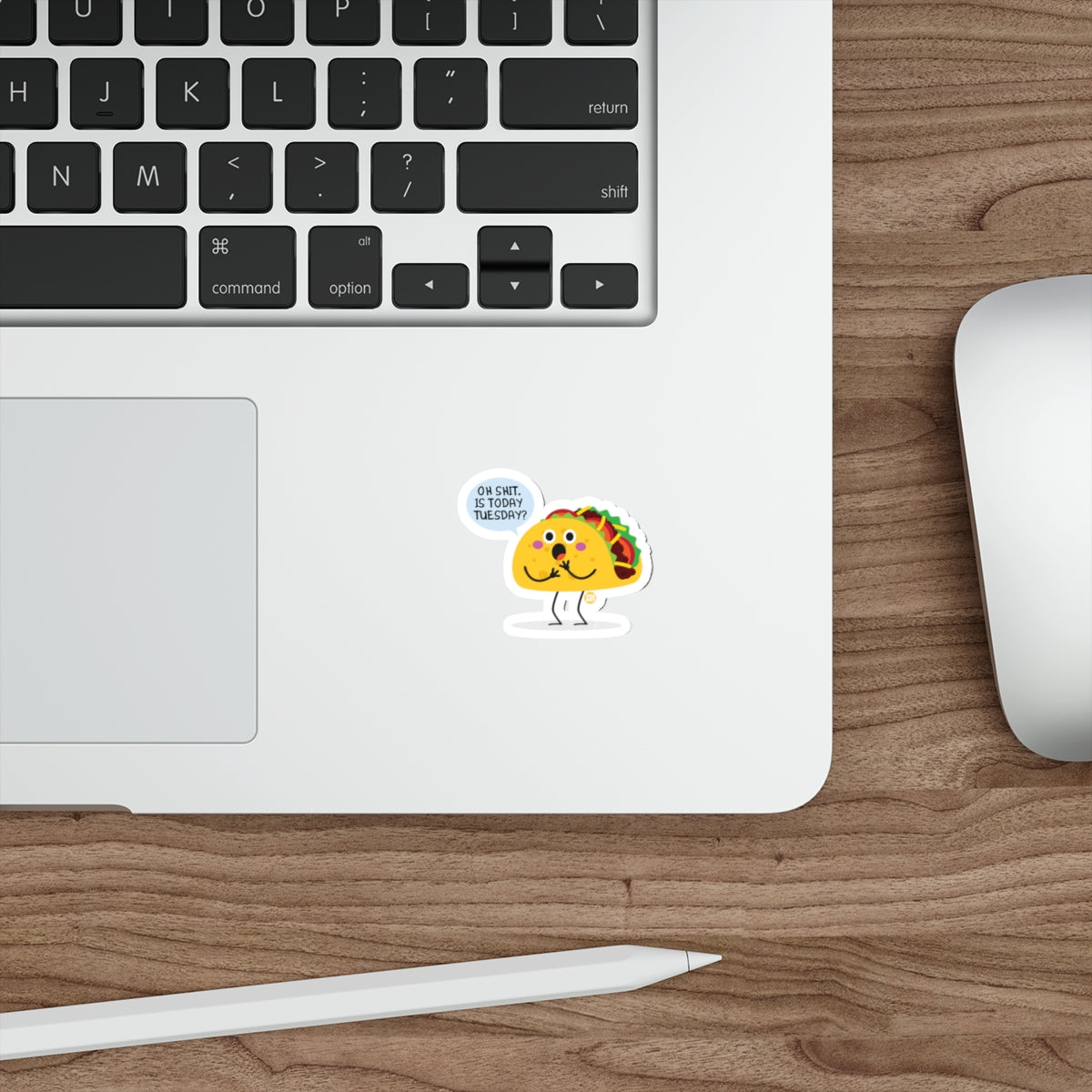 Oh Shit Is Today Tuesday Funny Taco Art Stickers