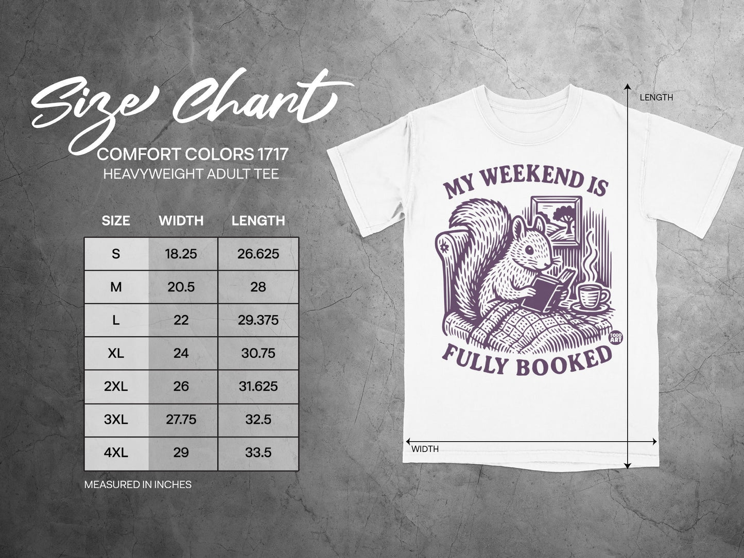 My Weekend Is Fully Booked Illustrated T-Shirt