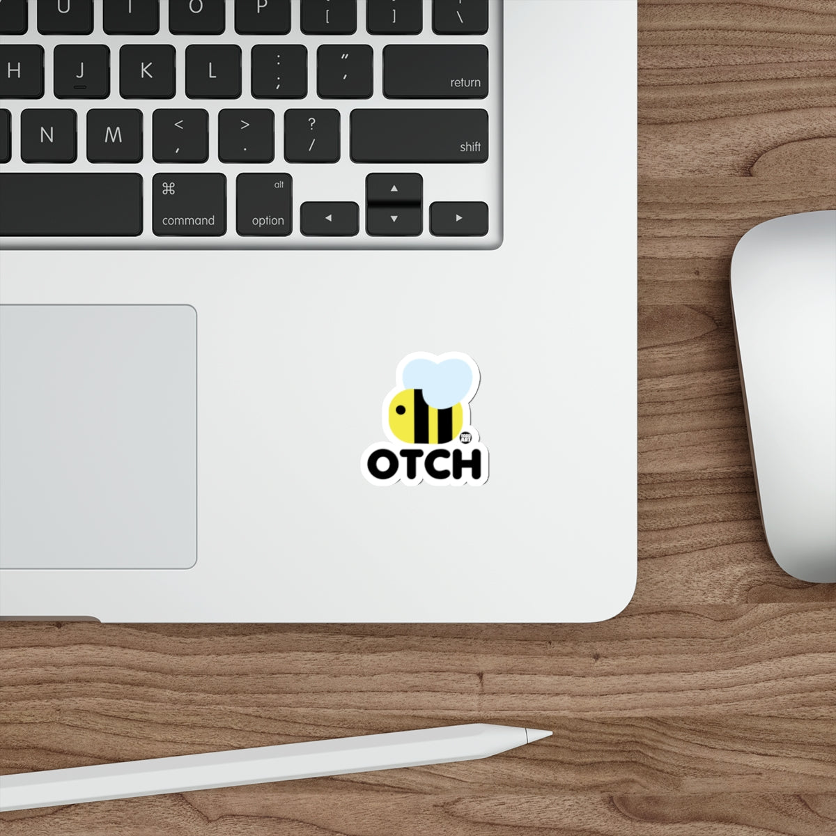 Cute Bee Design OTCH Sticker for Laptops and More