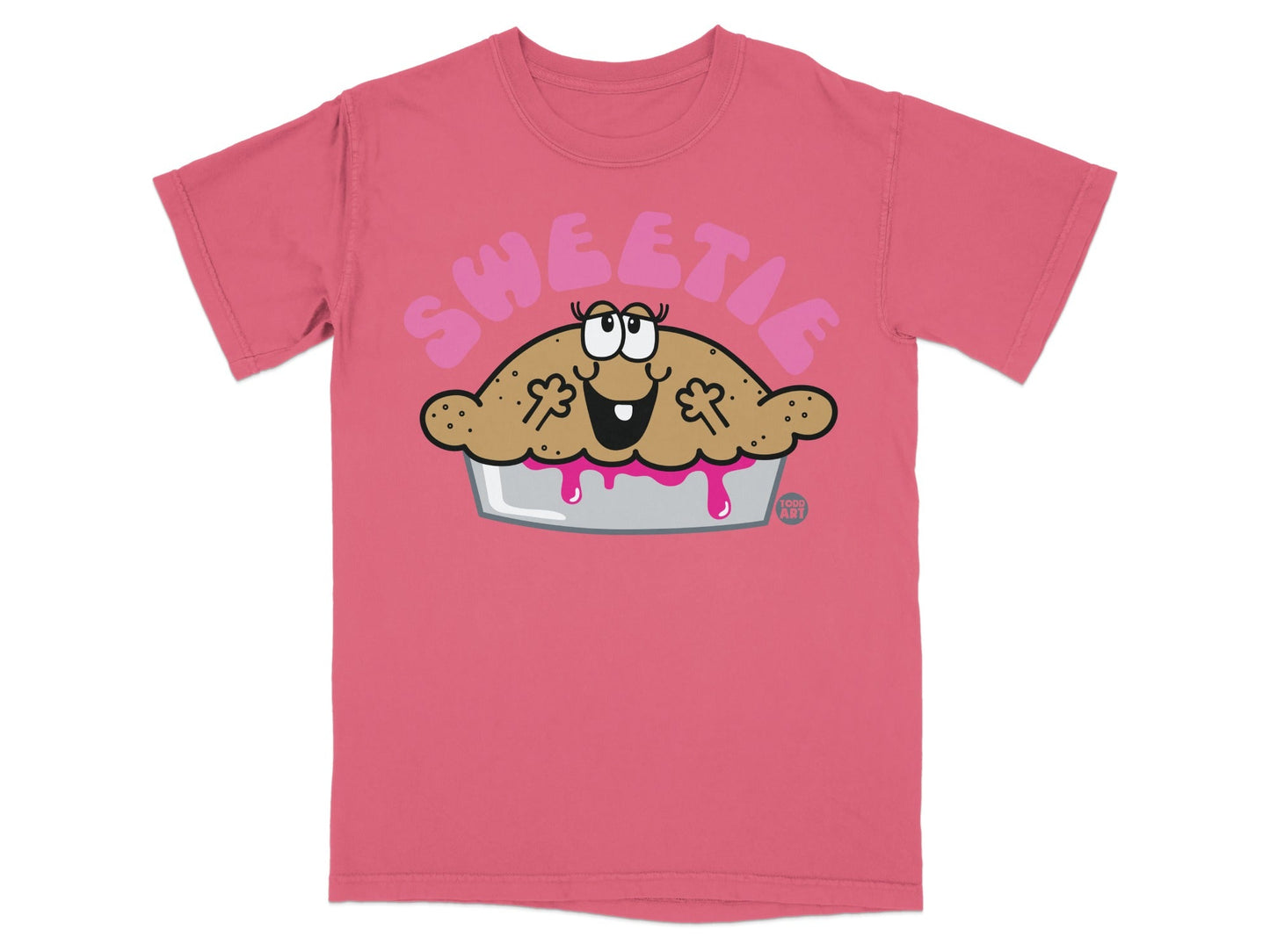 Sweetie Pie Character Graphic Pink T-Shirt