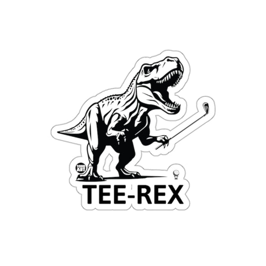 Tee-Rex Dinosaur Golf Theme Humorous Sticker