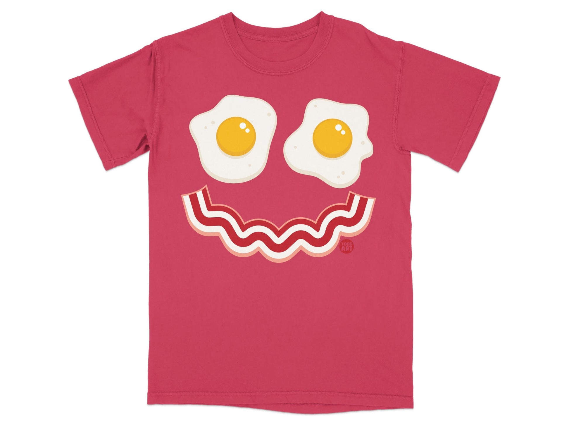Fun Breakfast Face with Eggs and Bacon T-Shirt