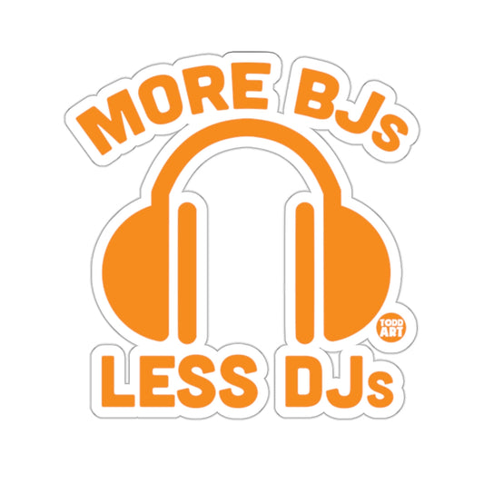 MORE BJS LESS DJs Headphones Orange 