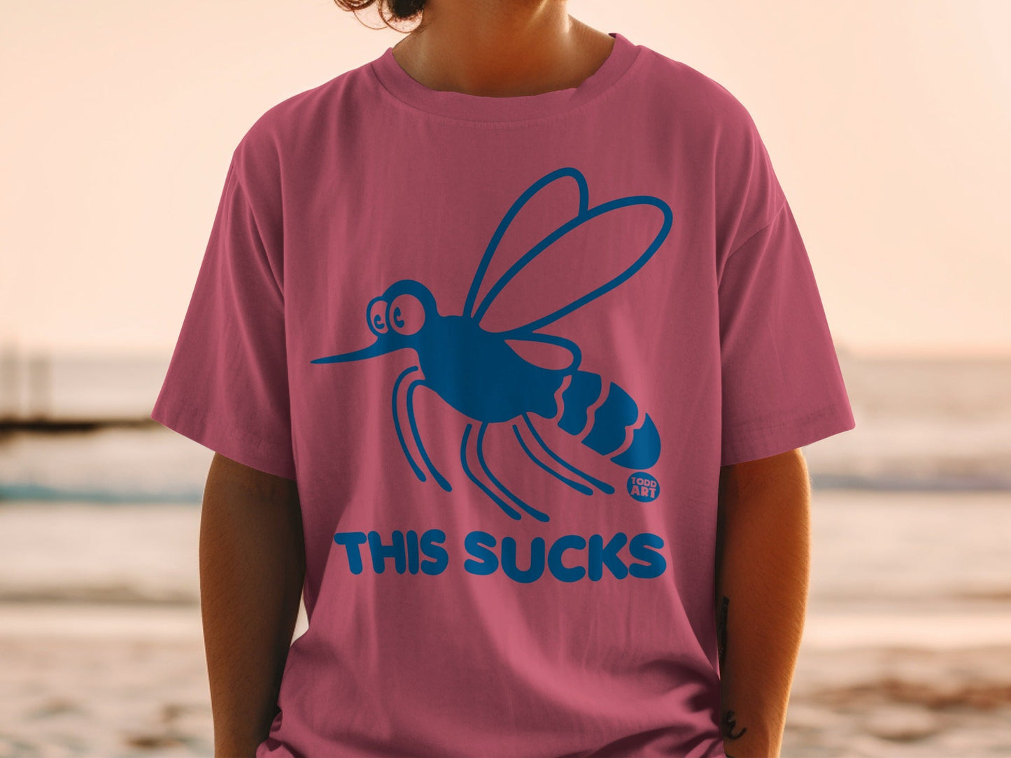 This Sucks Funny Mosquito Graphic T-Shirt