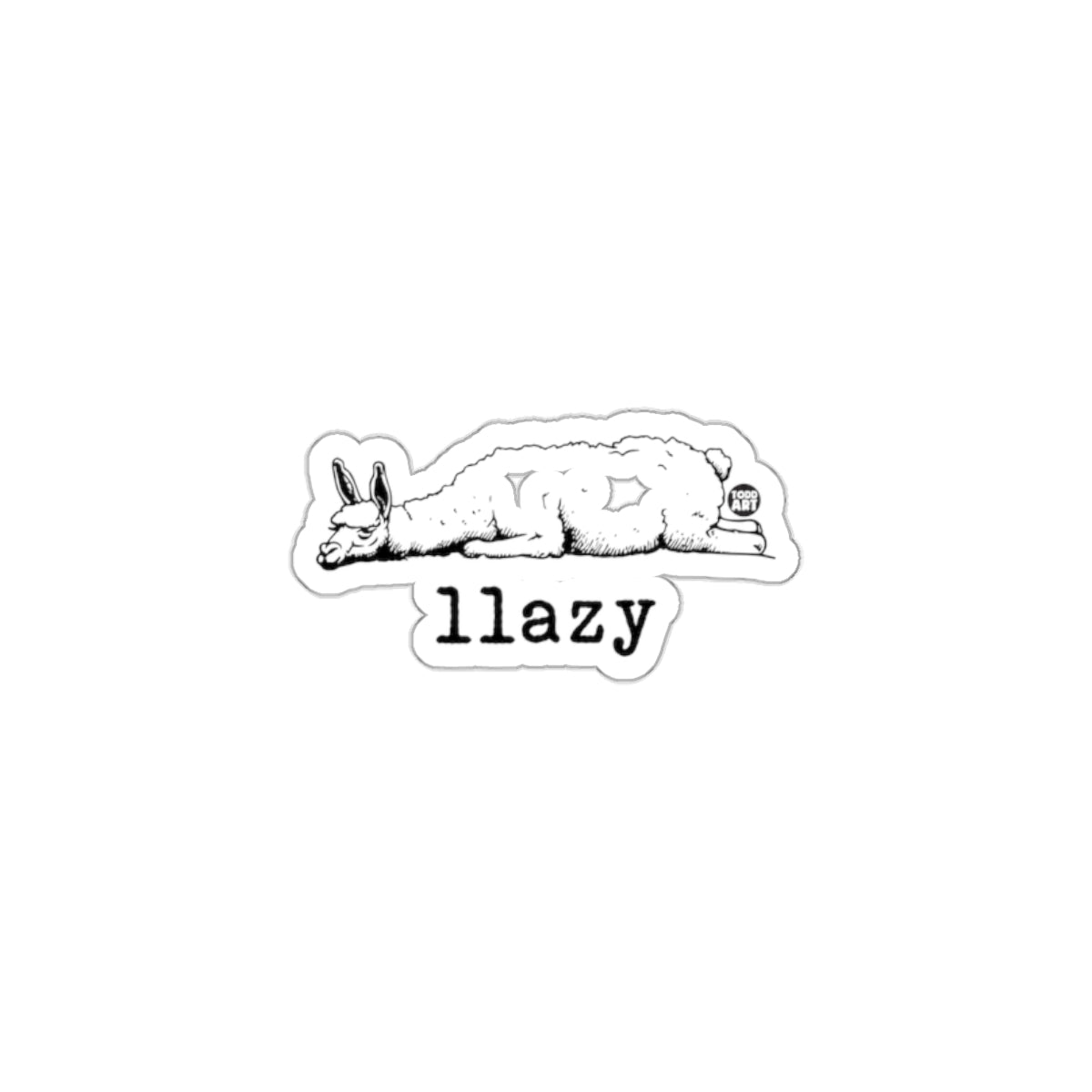 Adorable Llama llazy Sticker for Lazy-Day Fun