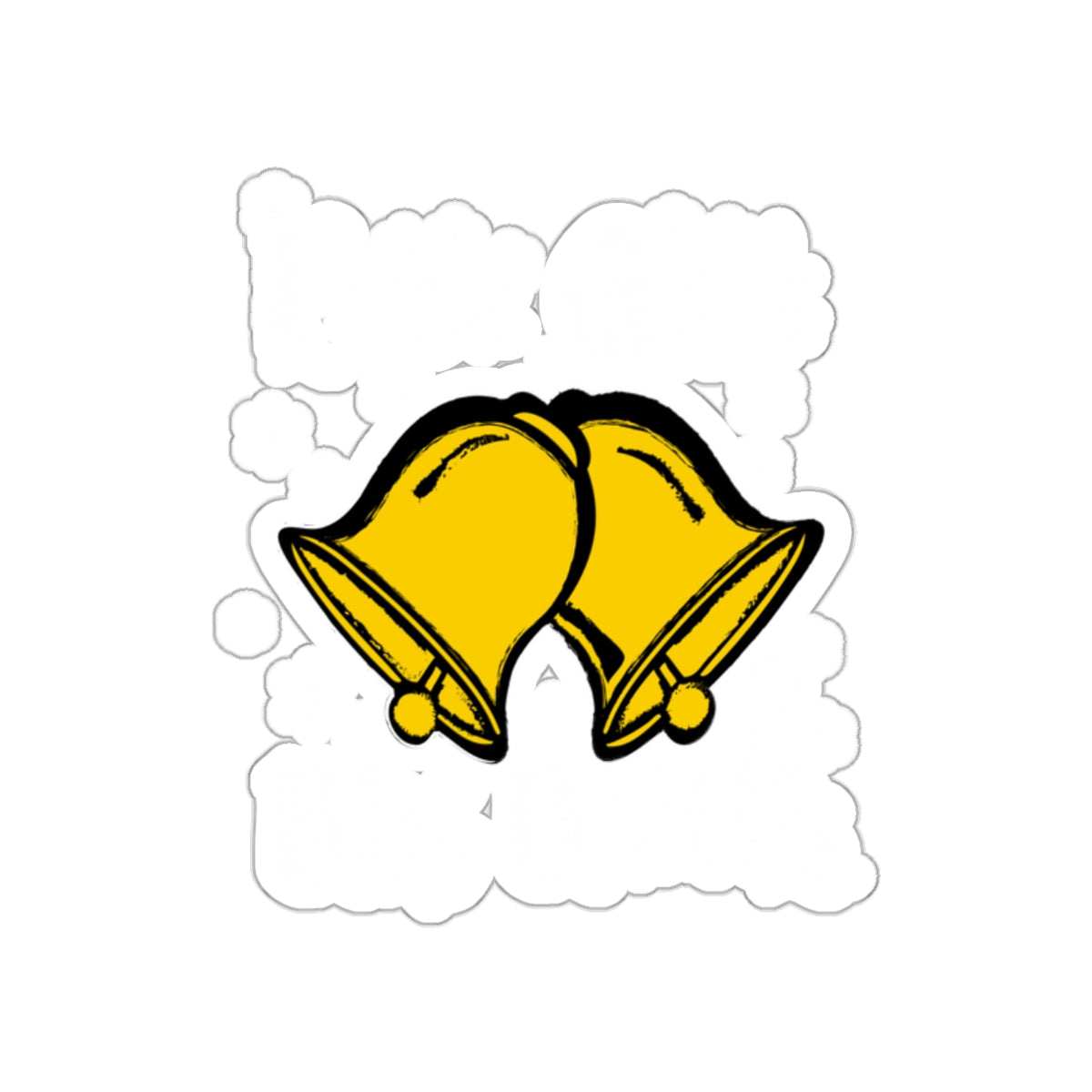 Yellow Bells Design Sticker for Seasonal Decoration