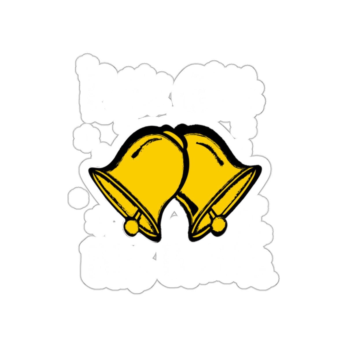 Yellow Bells Design Sticker for Seasonal Decoration