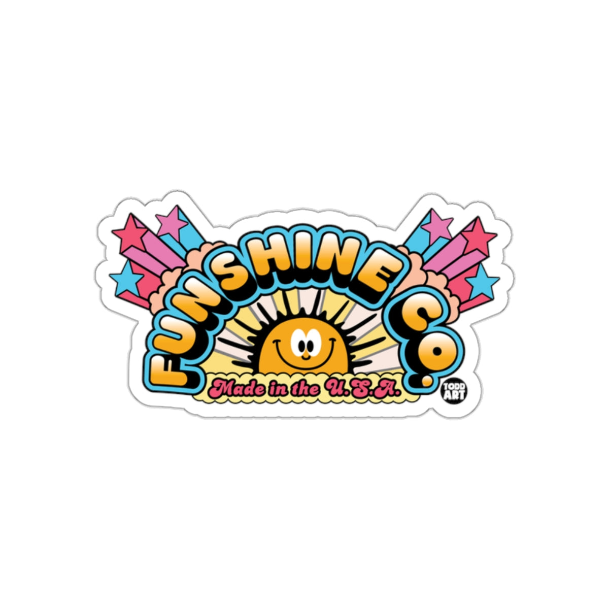 Funshine Co. Made in the U.S.A. Sticker