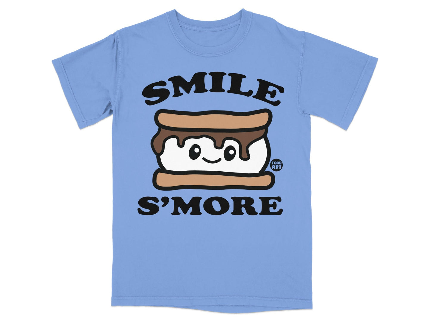 Smile S'more Cute Cartoon Graphic T-Shirt