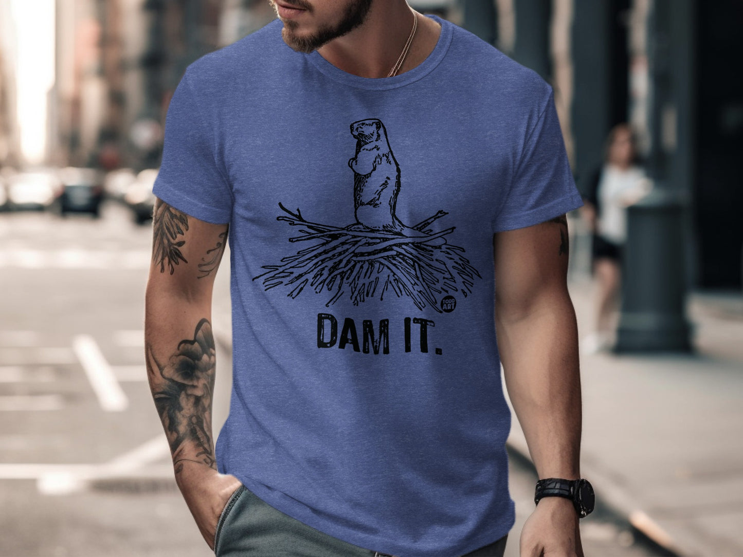 Dam It beaver graphic tee shirt product