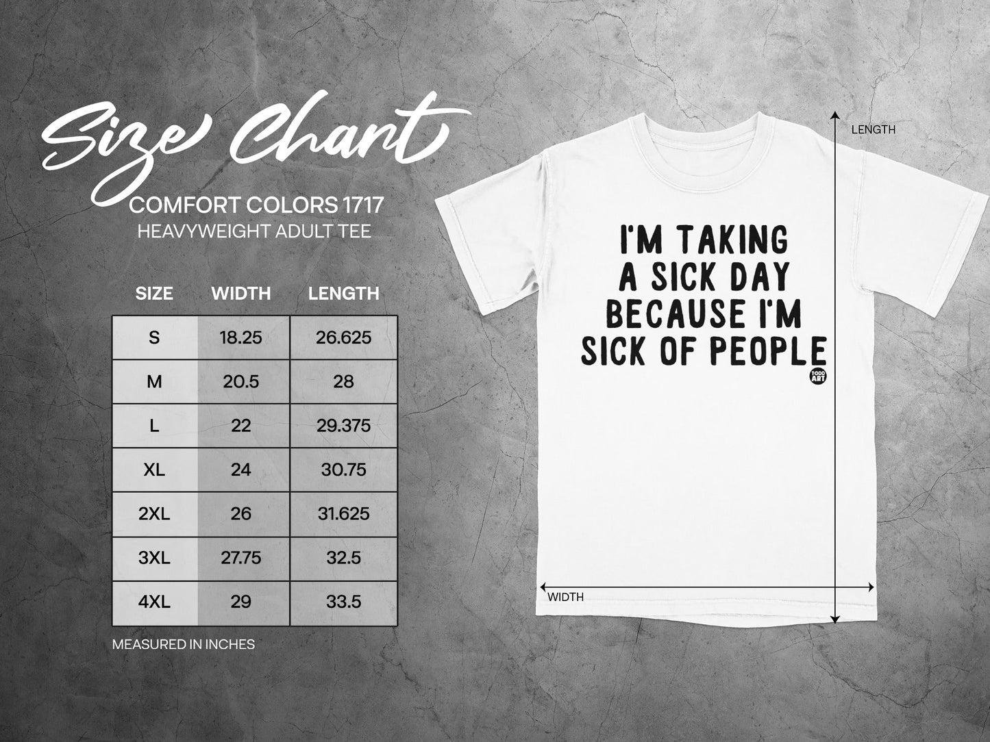 I'm Taking A Sick Day Because I'm Sick Of People Shirt