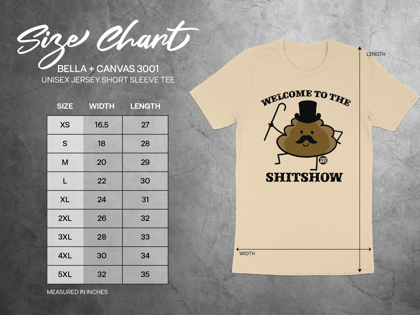 Welcome To The Shitshow Funny Graphic Tee