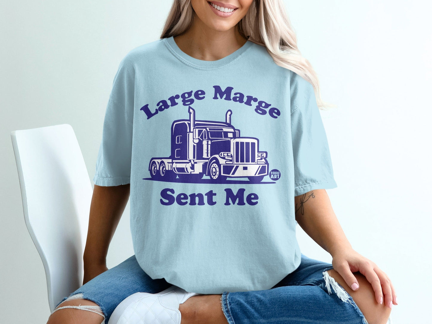 Large Marge Sent Me Truck Graphic T-shirt
