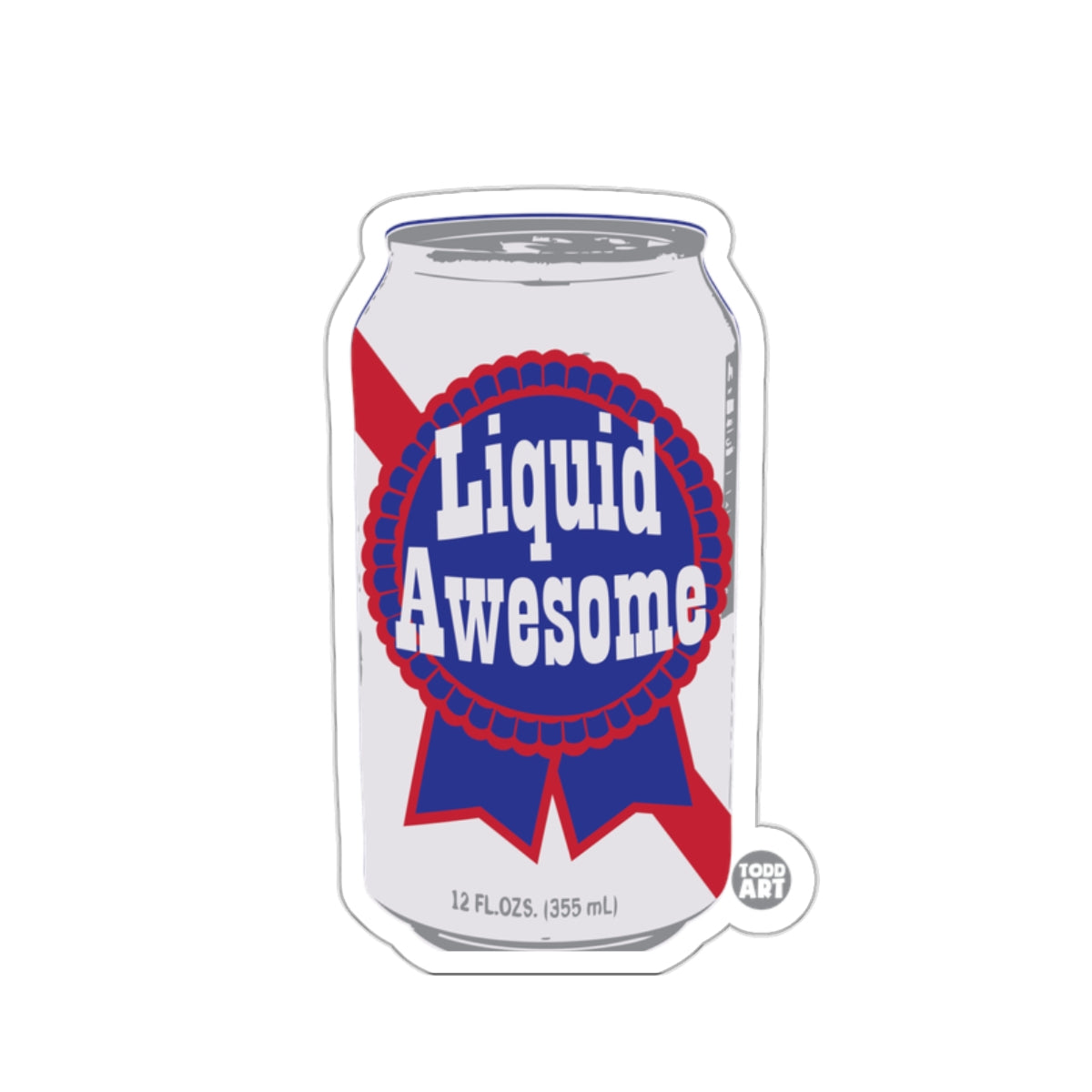 Liquid Awesome Beverage Can Wall Art Sticker