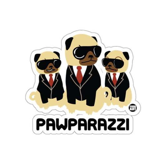 Cool Pug Dogs in Suits Pawparazzi Design Sticker