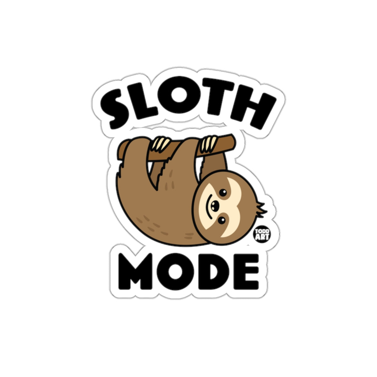 Cute Cartoon Sloth Hanging Sloth Mode Funny Animal Stickers