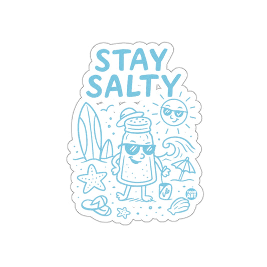 Stay Salty Beach Illustration Sticker