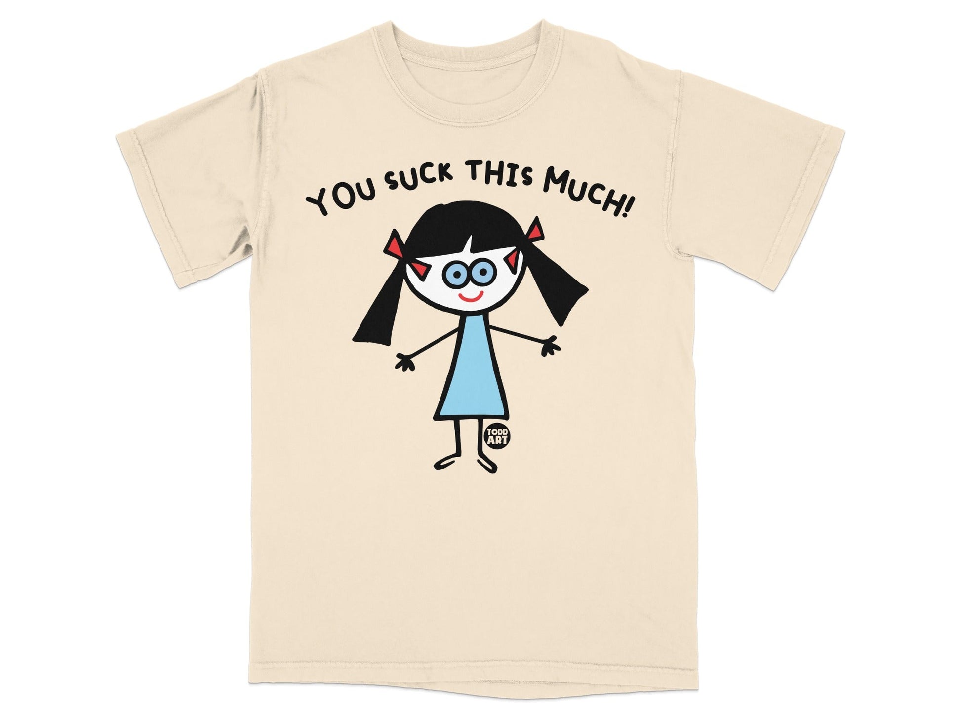 Funny Cartoon Character You Suck This Much T-shirt
