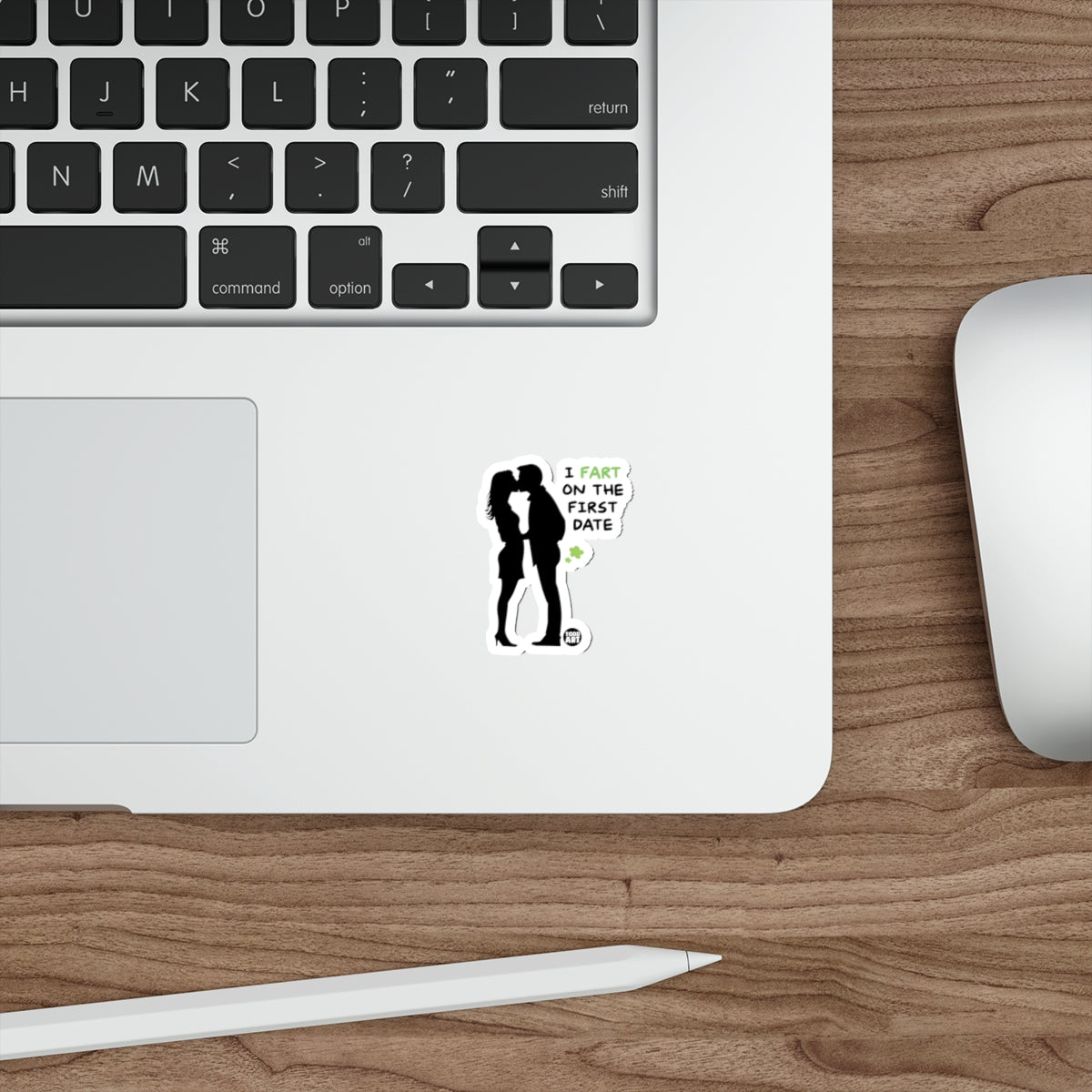 I Fart on The First Date Laptop Sticker Fun Accessory