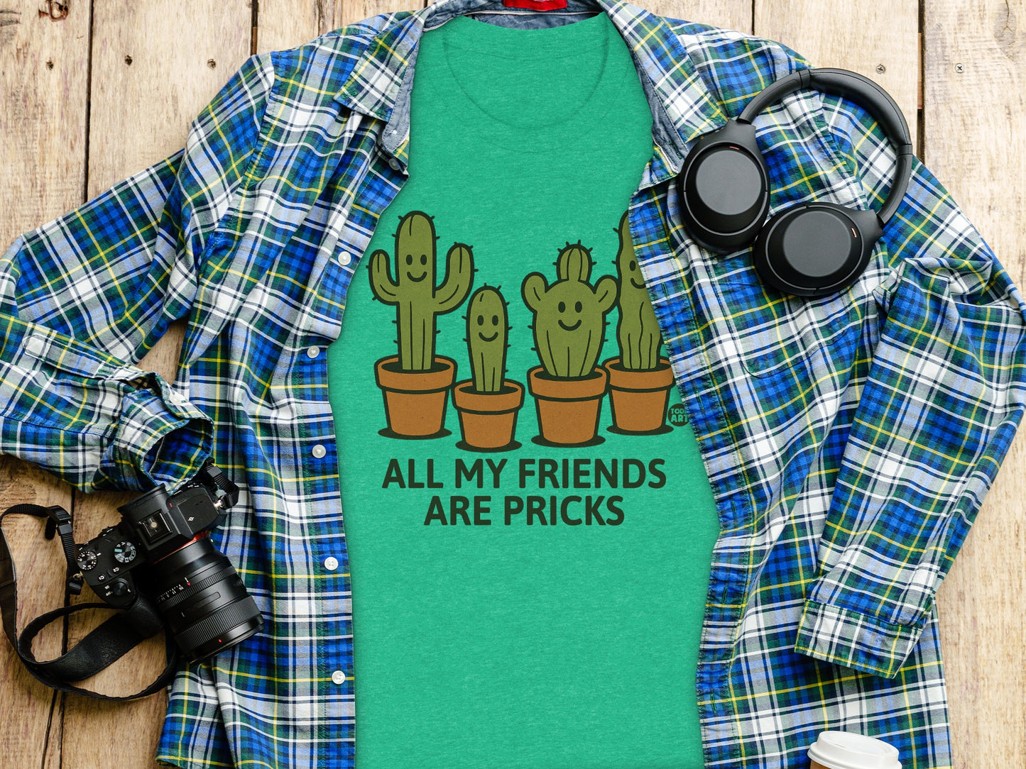 All My Friends Are Pricks Cactus Graphic Tee product