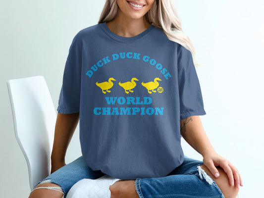 Duck Duck Goose World Champion Graphic Shirt