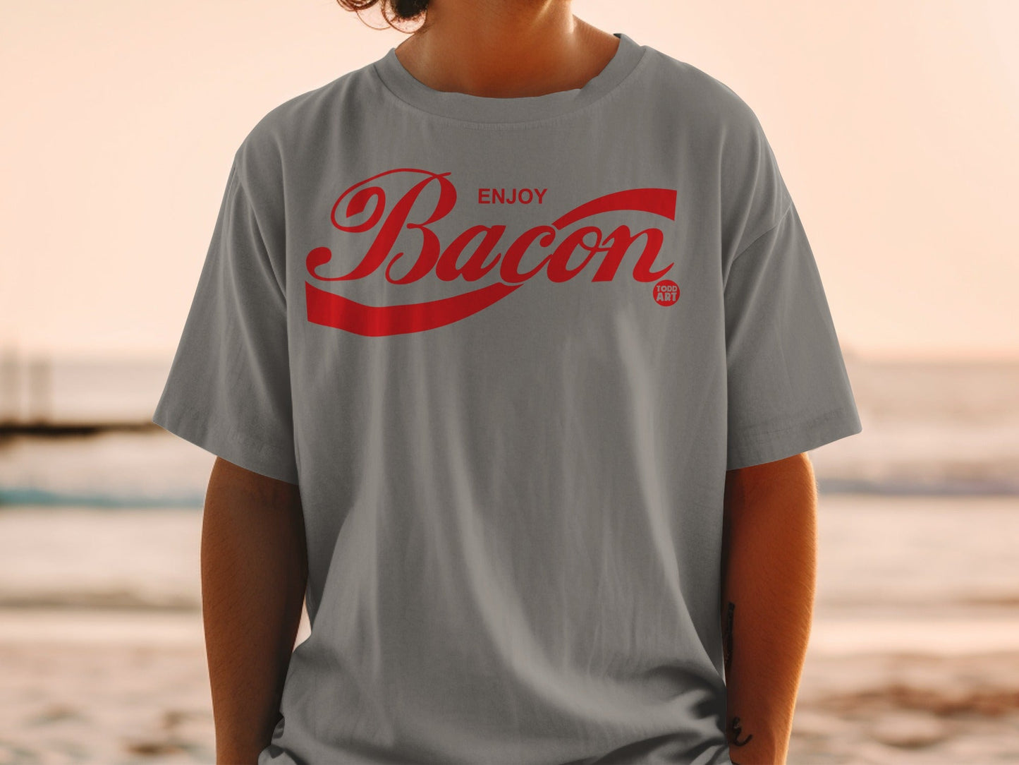 Enjoy Bacon Graphic Tee for Food Lovers Shirt