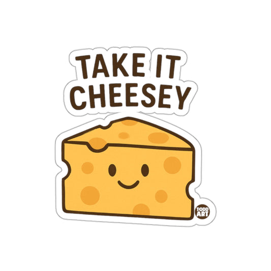 Take It CheeseY Adorable Sticker Fun Cheese Decal