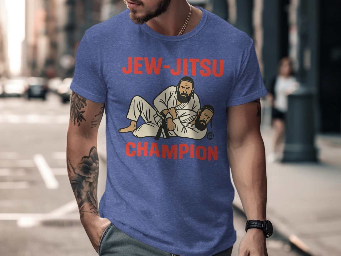 Jew-Jitsu Champion Graphic Tee T-shirt Design
