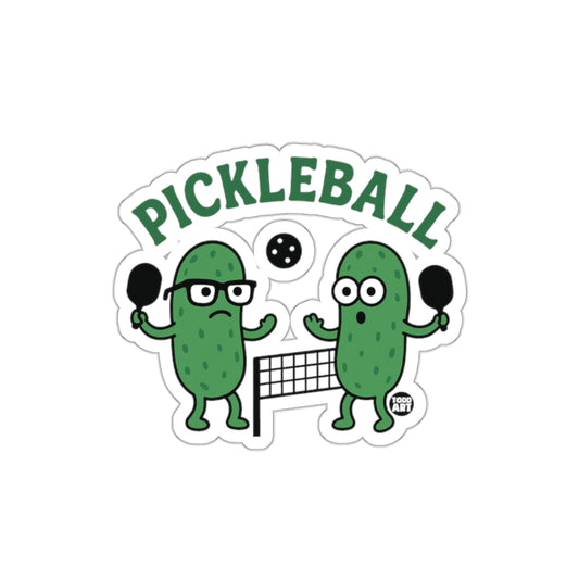Pickleball with Style Todd Art Funny Pickleball Stickers