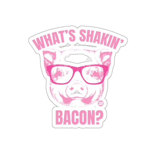 What's Shakin' Bacon Pink Pig with Glasses Stickers