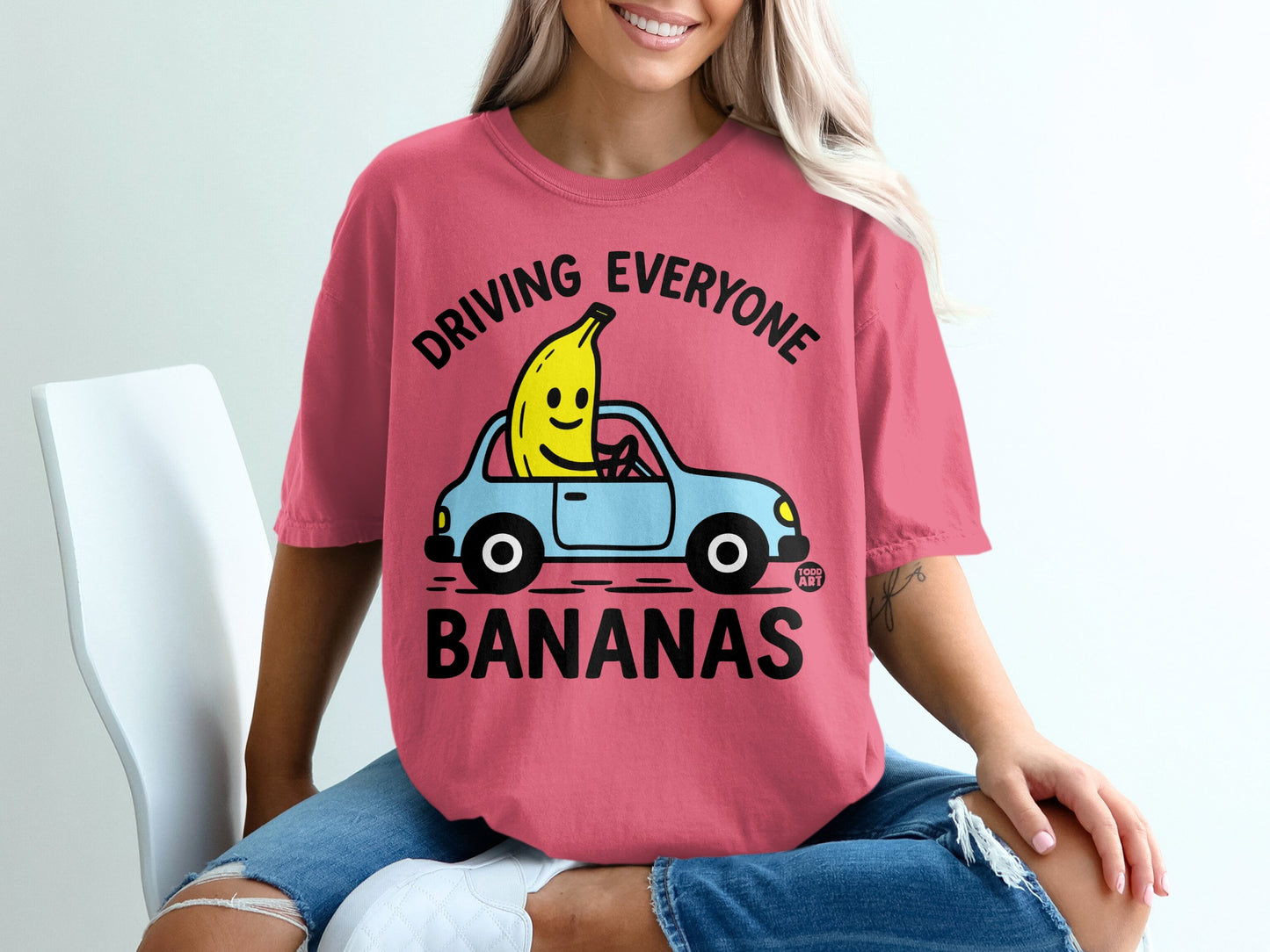 Driving Everyone Bananas Banana Car Graphic product type