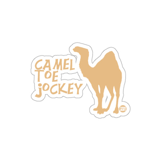 Humorous Camel Toe Jockey Sticker for Fun Decor