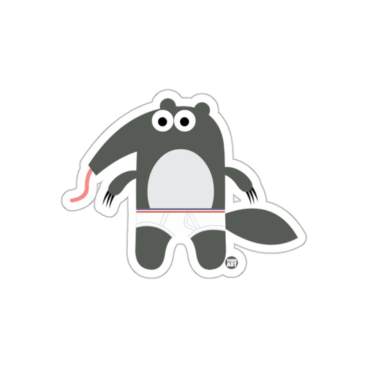 Cartoon Anteater Sticker with Comical Expression