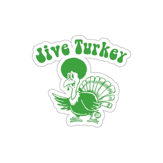 Funky Green Jive Turkey Sticker for Unique Style