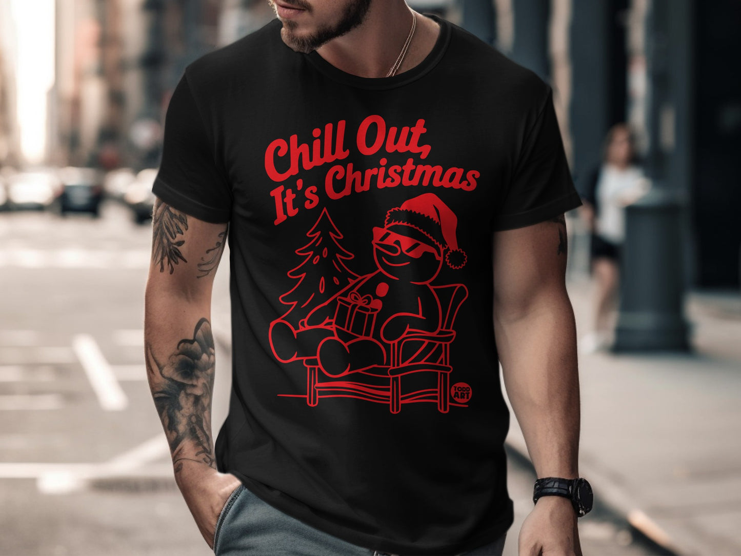 Chill Out It's Christmas Festive Graphic Tee