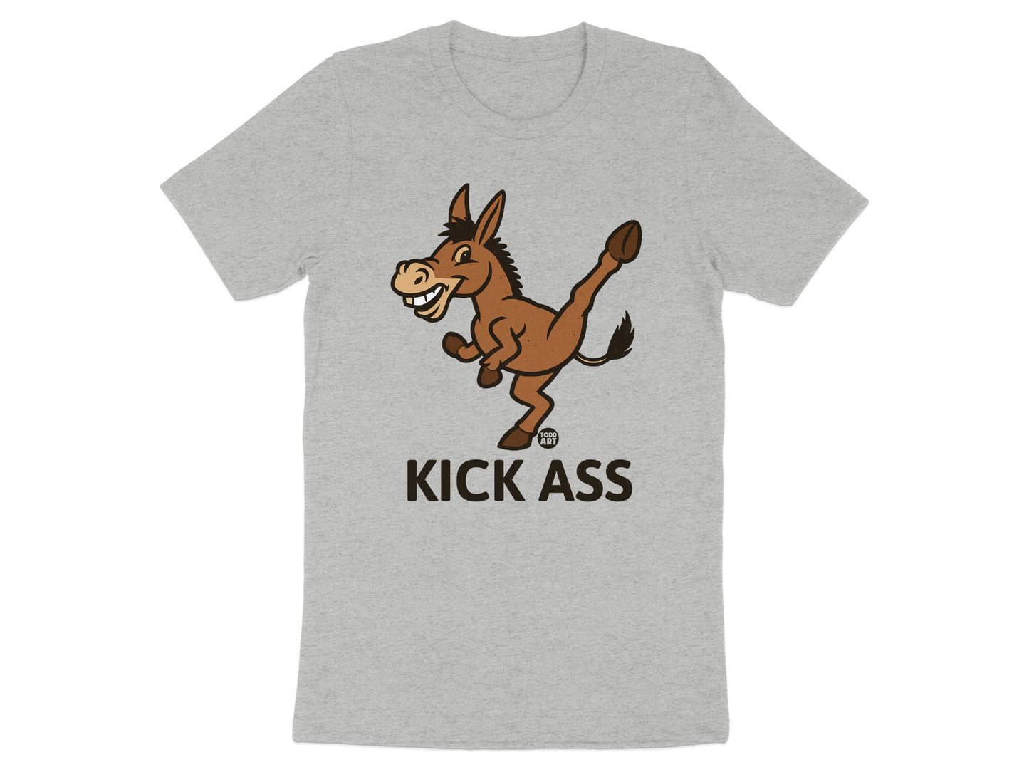 Funny Kick Ass Donkey Graphic T-Shirt product