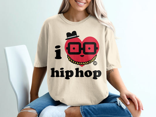 I Heart Hip Hop Graphic T-Shirt for Music Lovers