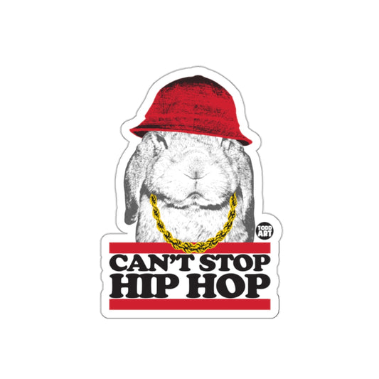Can't Stop Hip Hop Bunny with Red Hat sticker