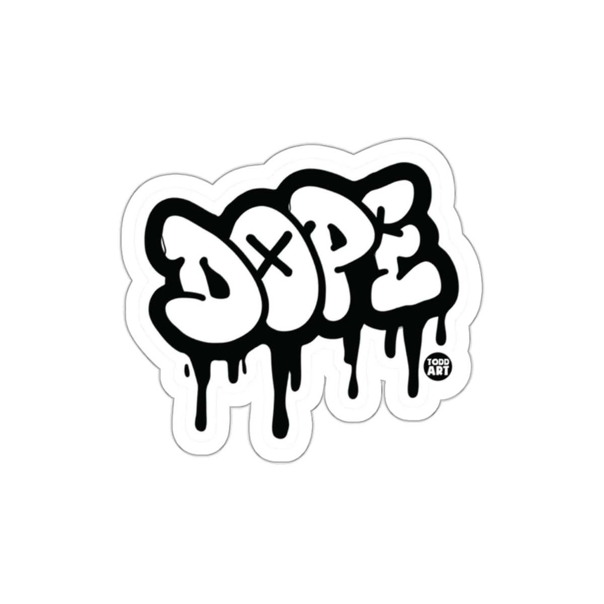 Dripping DOPE Graffiti Design Sticker