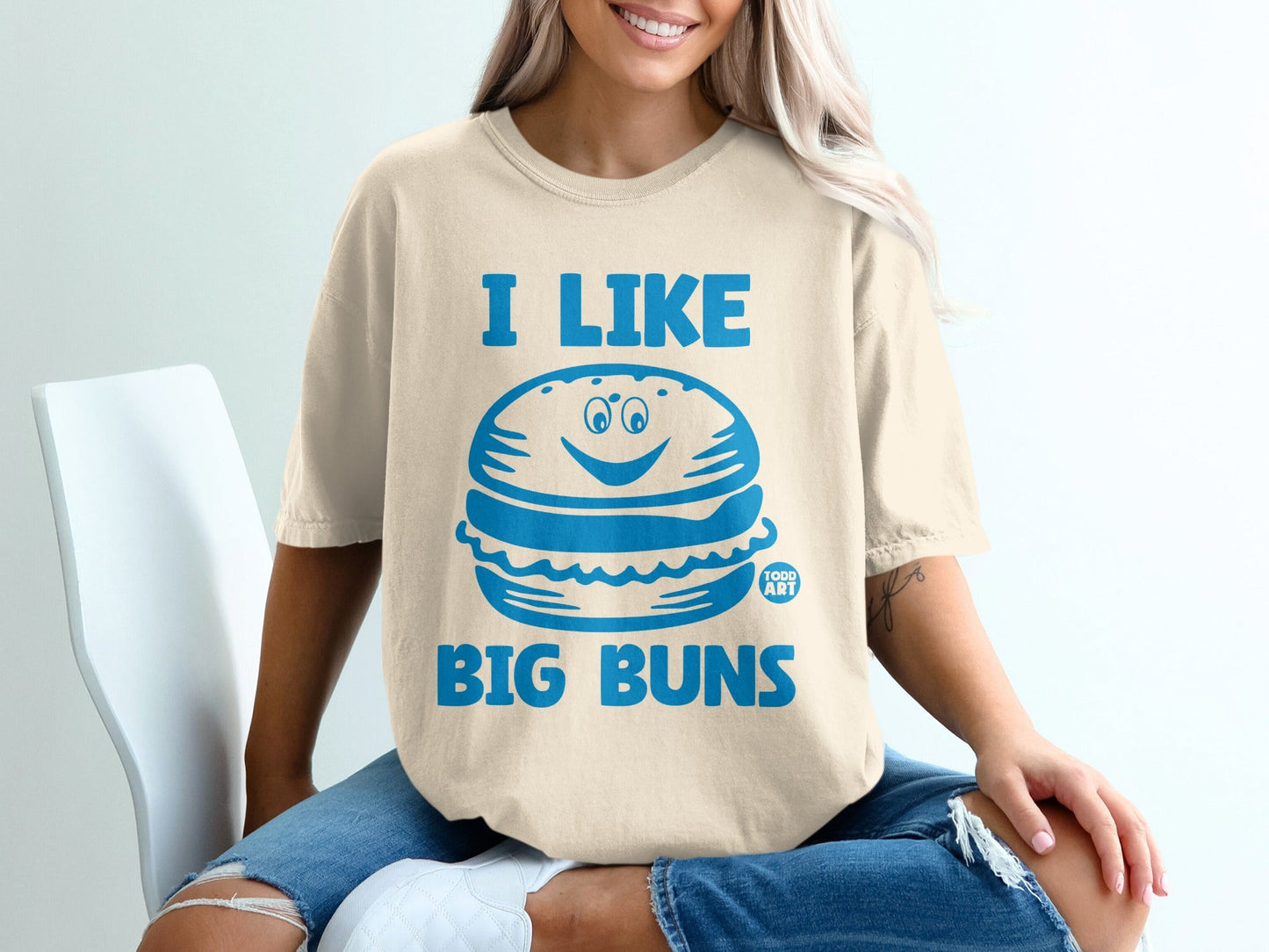 Funny I Like Big Buns Graphic T-Shirt for Everyday Wear