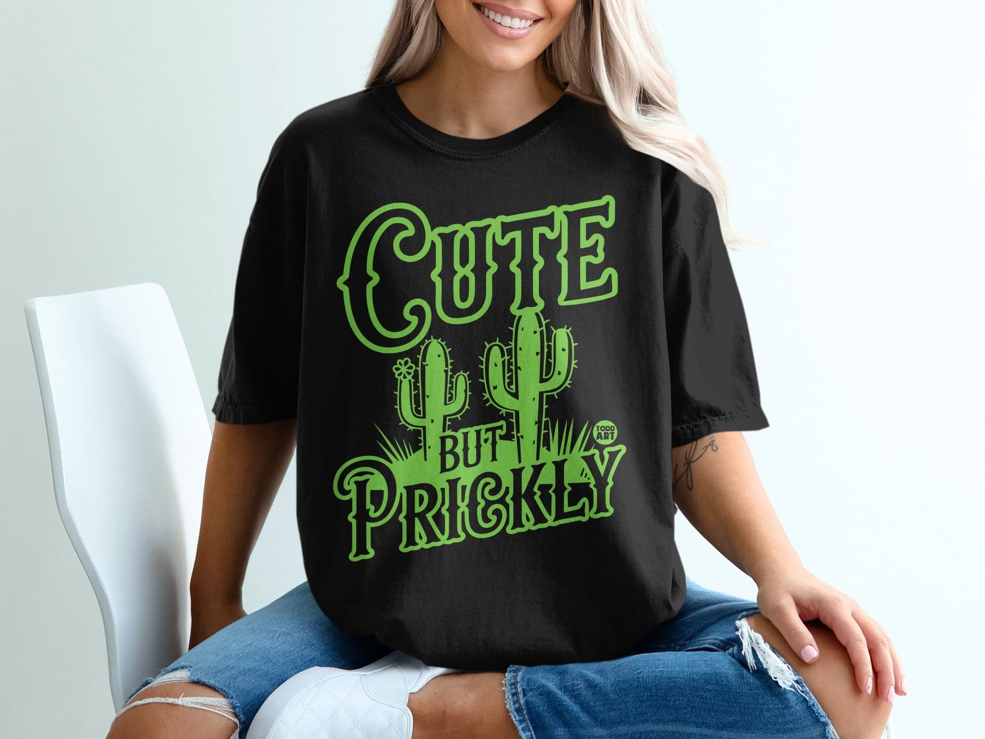 Cute But Prickly Cactus Graphic T-Shirt